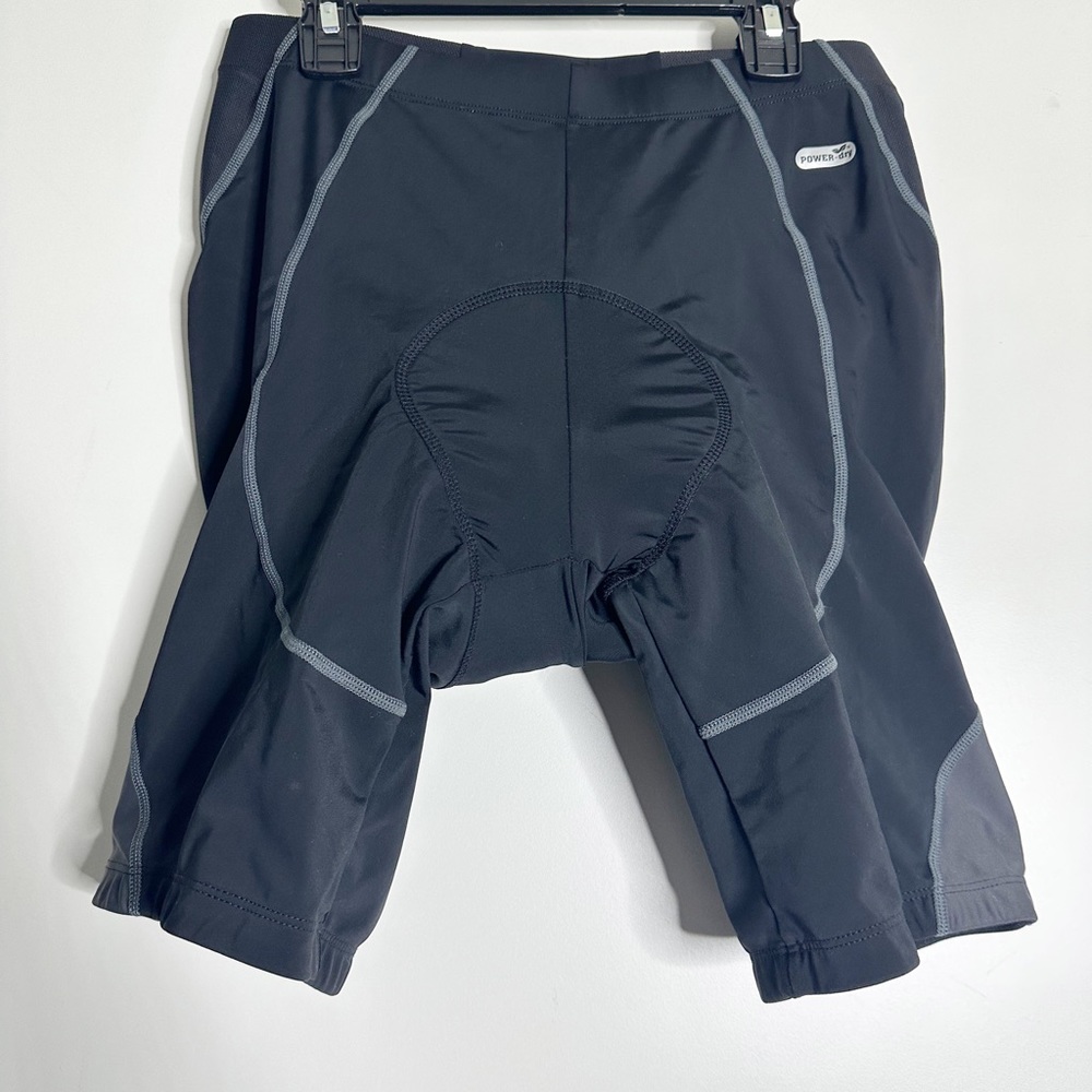 Santic padded compression black biker shorts